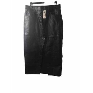 Abercrombie & Fitch Women's Faux Black Leather Skirt Size 30